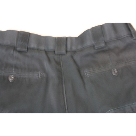 TACTICAL SERIES Mens Cargo Pants Black Cotton Poly Blend Stretched Waist 32X29 - Picture 4 of 8